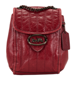 Melody Backpack, Leather, Red, MIV, 2*